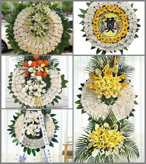 广东梅州市平远县上举镇文裕村花圈速递